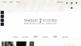 What Sawdust2stitches.com website looked like in 2018 (5 years ago)
