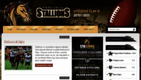 What Stallions.cz website looked like in 2018 (5 years ago)