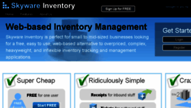 What Skywareinventory.com website looked like in 2018 (5 years ago)