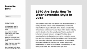 What Stylefavourite.com website looked like in 2018 (5 years ago)