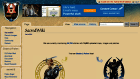 What Sacredwiki.org website looked like in 2018 (5 years ago)