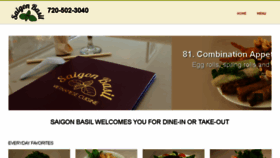 What Saigonbasilrestaurant.com website looked like in 2018 (5 years ago)