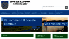What Sorsele.se website looked like in 2018 (5 years ago)