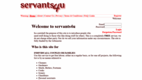 What Servants4u.co.uk website looked like in 2018 (5 years ago)