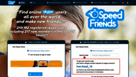 What Speed-friends.com website looked like in 2018 (5 years ago)