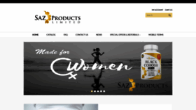 What Sazproducts.com website looked like in 2018 (5 years ago)