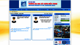What Sinhvien.muce.edu.vn website looked like in 2018 (5 years ago)