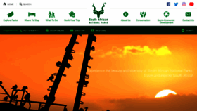 What Sanparks.com website looked like in 2018 (5 years ago)