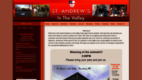 What Saintandrewsinthevalley.org website looked like in 2018 (5 years ago)
