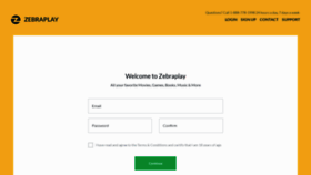 What Signup.zebraplay.net website looked like in 2018 (5 years ago)