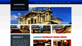 What Saronno.it website looked like in 2018 (5 years ago)