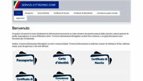 What Servizi-cittadino.com website looked like in 2018 (5 years ago)