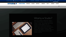 What Studio7.pl website looked like in 2018 (5 years ago)