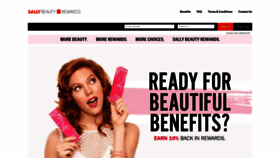 What Sallybeautyrewards.com website looked like in 2018 (5 years ago)