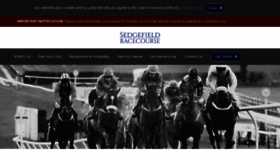 What Sedgefield-racecourse.co.uk website looked like in 2018 (5 years ago)