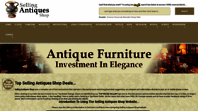What Sellingantiquesshop.co.uk website looked like in 2018 (5 years ago)