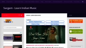 What Sargam.sunilanand.in website looked like in 2018 (5 years ago)