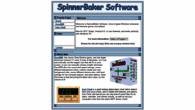 What Spinnerbaker.com website looked like in 2018 (5 years ago)