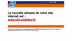 What S2s.fr website looked like in 2018 (5 years ago)