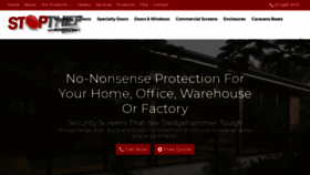 What Stopthiefsecurity.com.au website looked like in 2018 (5 years ago)