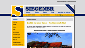 What Siegener-haustechnik.de website looked like in 2018 (5 years ago)
