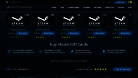 What Steamcarddelivery.com website looked like in 2018 (5 years ago)