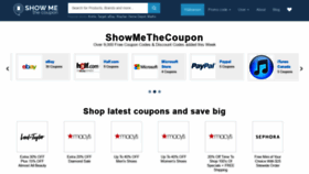 What Showmethecoupon.com website looked like in 2018 (5 years ago)