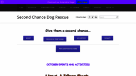 What Secondchancedogrescueofiowa.com website looked like in 2018 (5 years ago)