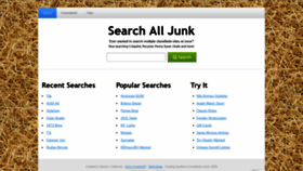 What Searchalljunk.com website looked like in 2018 (5 years ago)