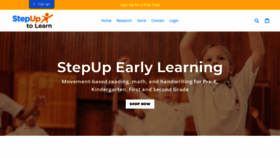 What Stepuptolearn.com website looked like in 2018 (5 years ago)