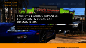 What Sydneyautodismantlers.com.au website looked like in 2018 (5 years ago)