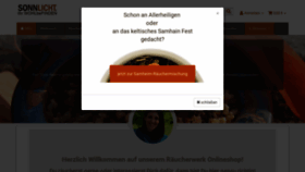 What Sonnlicht.de website looked like in 2018 (5 years ago)
