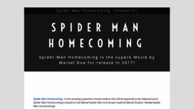 What Spidermanhomecoming.yolasite.com website looked like in 2018 (5 years ago)