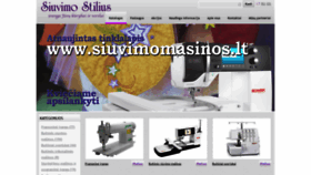 What Siuvimostilius.lt website looked like in 2018 (5 years ago)