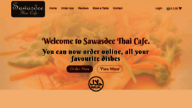 What Sawasdeethaicafe.co.uk website looked like in 2018 (5 years ago)