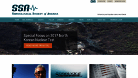 What Seismosoc.org website looked like in 2018 (5 years ago)
