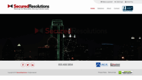 What Securedresolutions.com website looked like in 2018 (5 years ago)