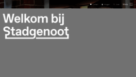What Stadgenoot.nl website looked like in 2018 (5 years ago)