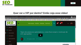 What Seodeverdade.pro website looked like in 2018 (5 years ago)