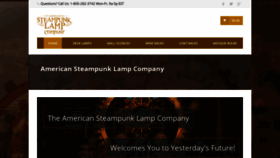 What Steampunklampcompany.com website looked like in 2018 (5 years ago)