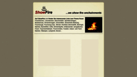 What Showfire.com website looked like in 2018 (5 years ago)