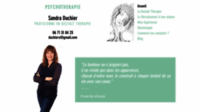 What Sandraduchier.com website looked like in 2018 (5 years ago)