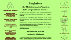 What Sanghaseva.org website looked like in 2018 (5 years ago)