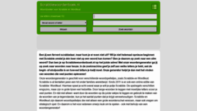 What Scrabblewoordenboek.nl website looked like in 2018 (5 years ago)