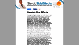 What Steroidsideeffects.net website looked like in 2018 (5 years ago)