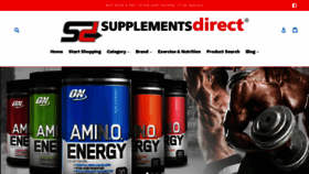 What Supplementsdirect.co.nz website looked like in 2018 (5 years ago)