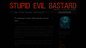 What Stupidevilbastard.com website looked like in 2018 (5 years ago)