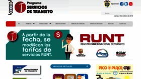 What Serviciosdetransito.com website looked like in 2018 (5 years ago)