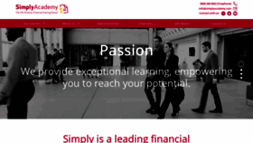 What Simplyacademy.com website looked like in 2018 (5 years ago)