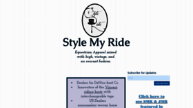 What Stylemyride.net website looked like in 2018 (5 years ago)
